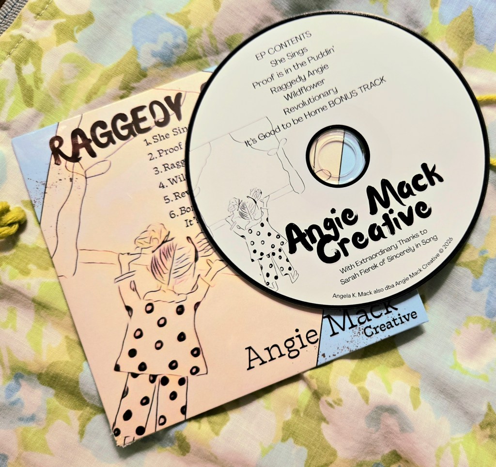 In January of 2026 her highly anticipated single "Raggedy Angie" on Radio Milwaukee, marking a deeply personal return to songs she began writing in her early 20s.
February 1, 2026:  Angie Mack Creative released her debut 5-song EP, Raggedy Angie, produced in collaboration with Chris Crain, cementing her evolution from behind-the-scenes arts educator to a premier regional recording artist.
